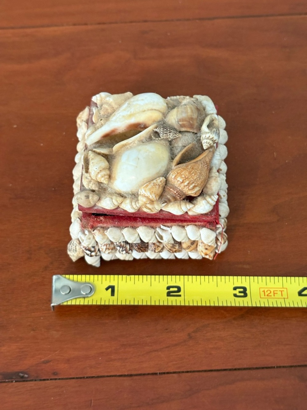 Seashell Trinket Box Coastal Beach Decor Vintage Shell Jewelry Box - Picture 6 of 7